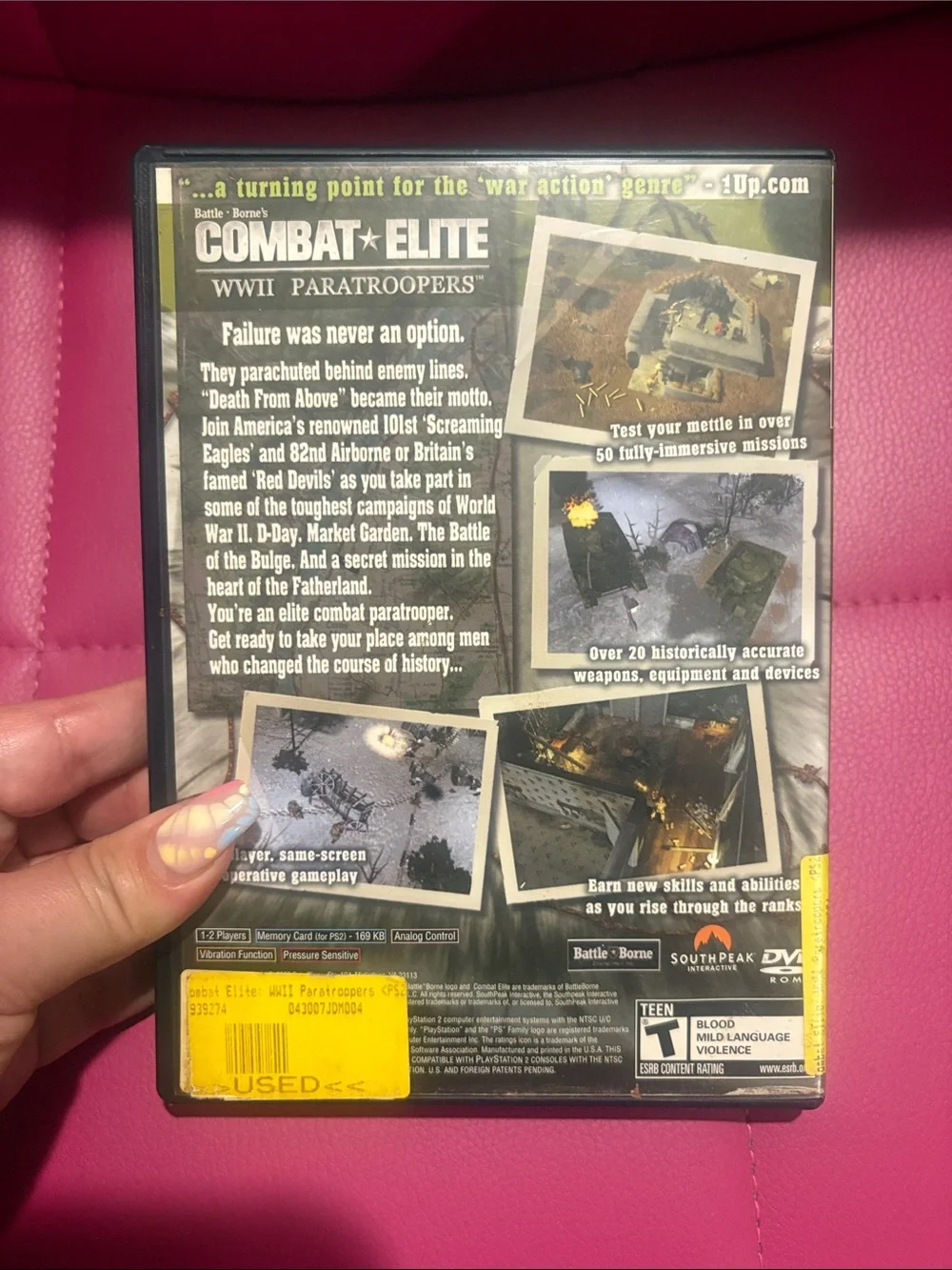 PlayStation 2 Combat Elite WWII Paratroopers CIB Tested Working